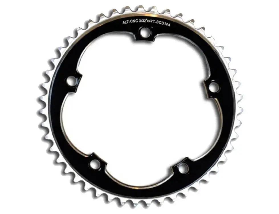 fixed gear chainrings Wabi 3/32" Single-Speed /Fixed-Gear Chainring, 144BCD, 46 / Silver
