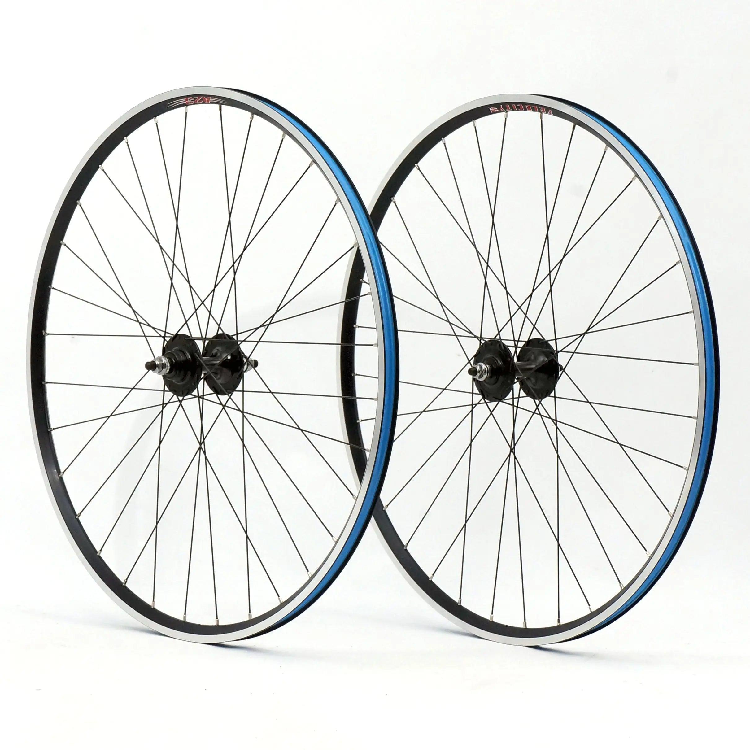 Velocity A23 700C 32H/32H Single Speed/Fixed Gear/Cyclocross Tubeless-Ready Wheelset-Wabi Cycles