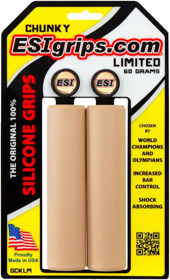 ESI Chunky 100% silicone MTB Grips Shock Absorbing 32mm / 130mm Diff colors  AV