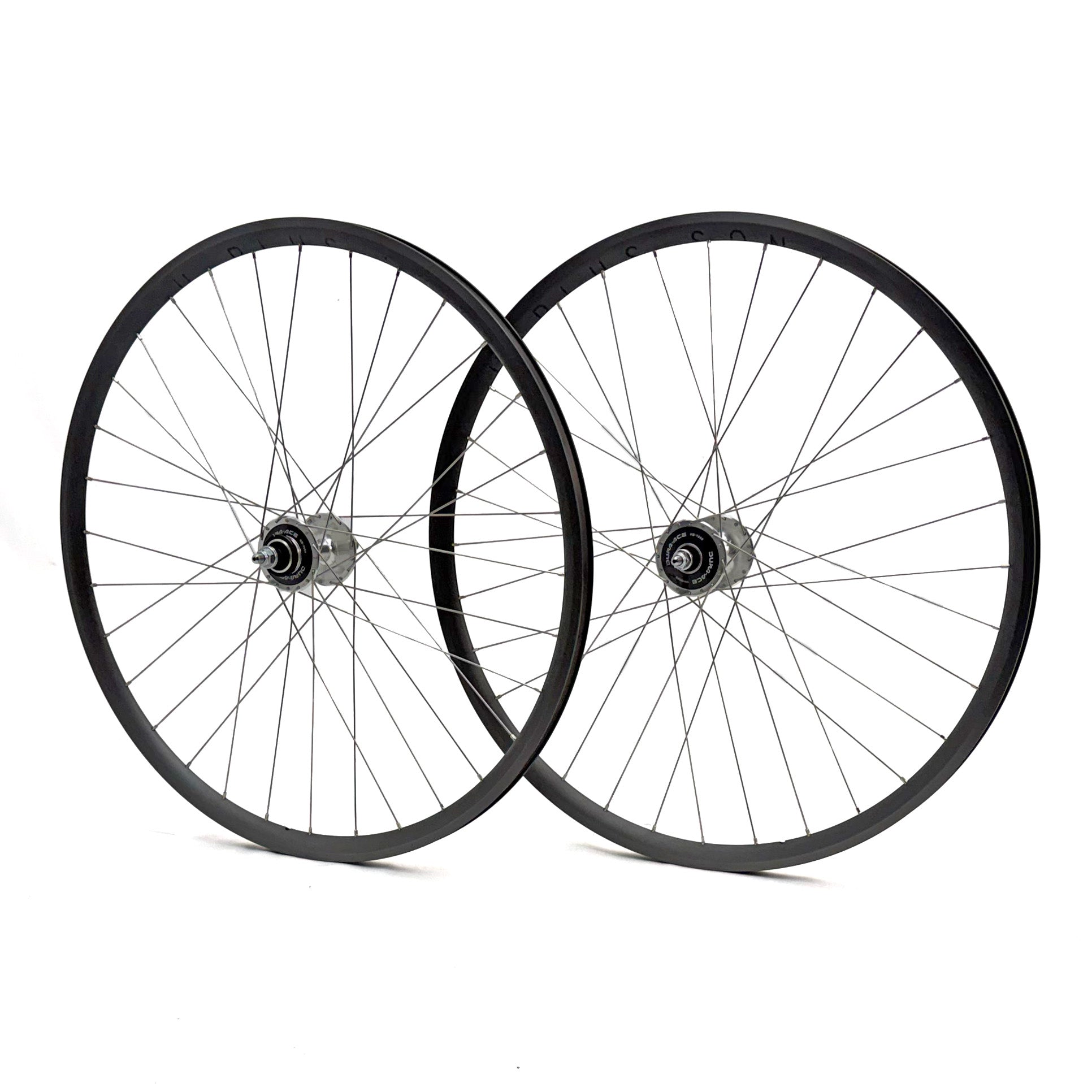 Dura Ace 7600/H+Son Archetype Fixed/Fixed Wheelset, Hard Anod. Gray