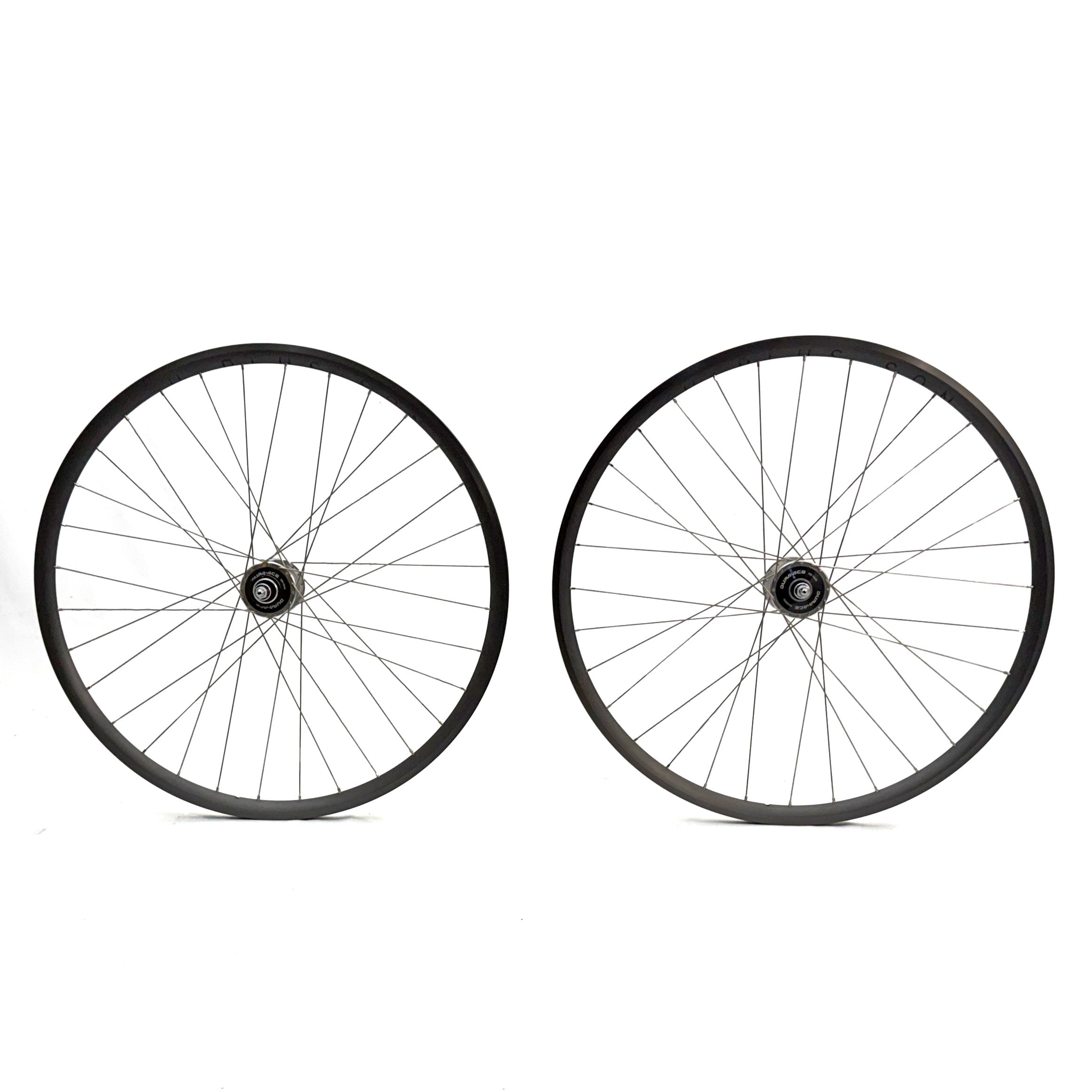 Dura Ace 7600/H+Son Archetype Fixed/Fixed Wheelset, Hard Anod. Gray