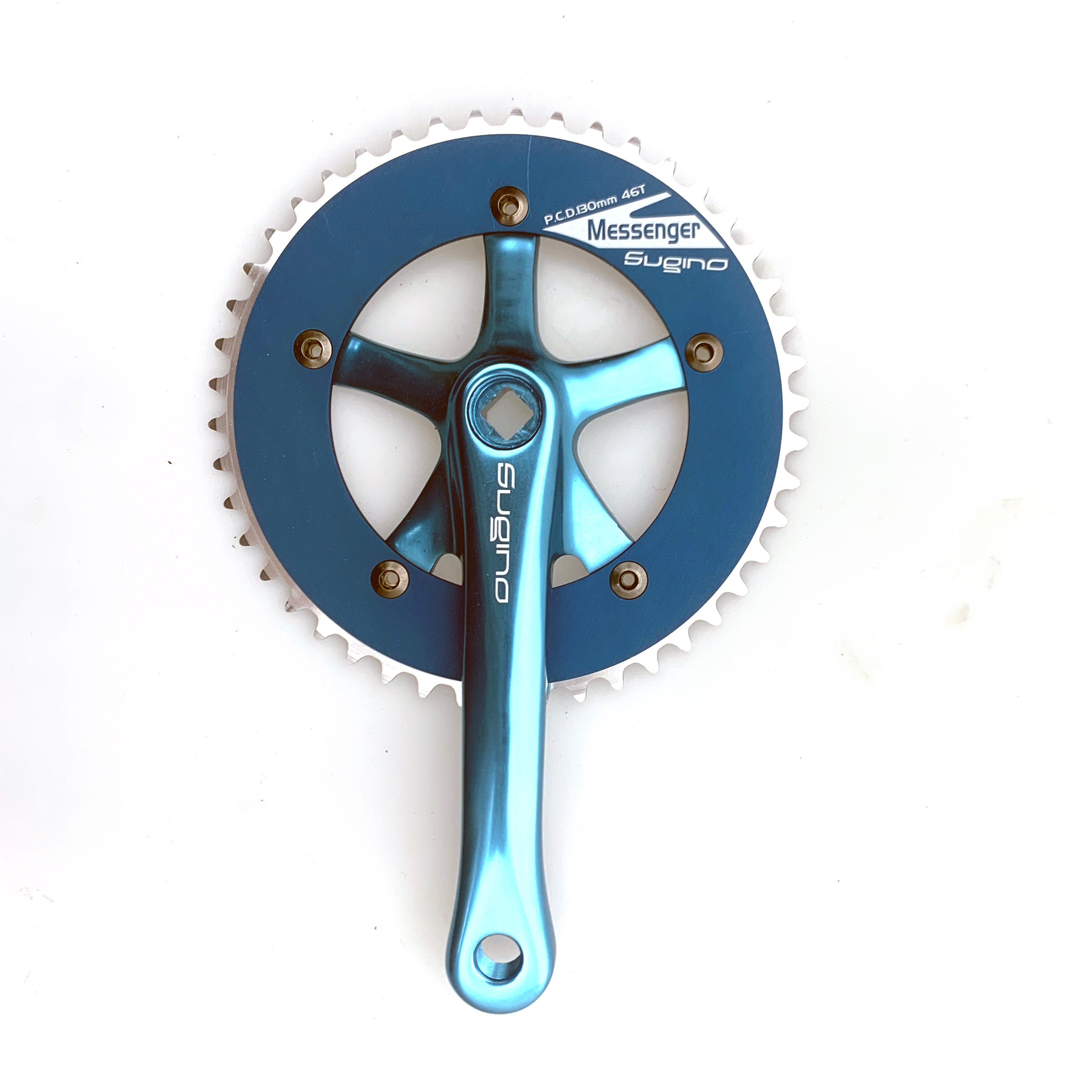 Sugino RD2 Messenger Crankset, 46T, Light Blue