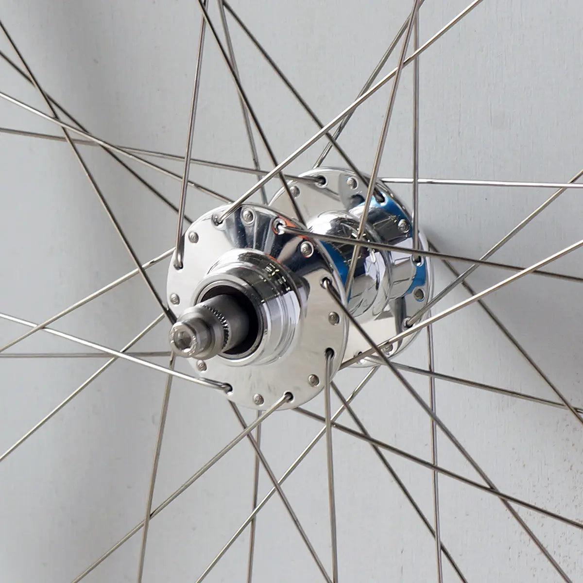 Phil Wood High Flange / H+Son Archetype 700C 32H/32H Single Speed/Fixed Wheelset-Wabi Cycles