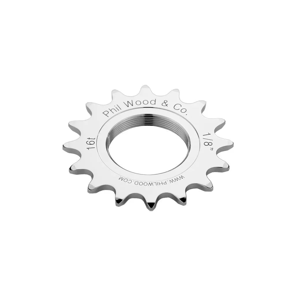 Phil Wood Stainless Steel Fixed Cog, 1/8", Polished-Wabi Cycles