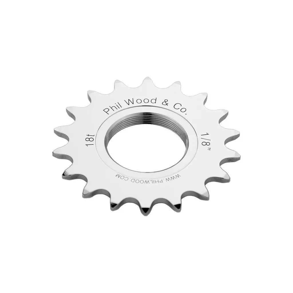 Phil Wood Stainless Steel Fixed Cog, 3/32", Polished-Wabi Cycles